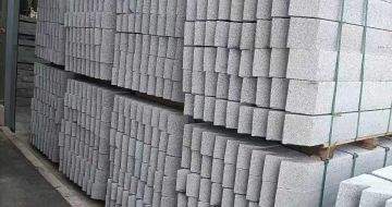 盘锦芝麻白树围石 树池