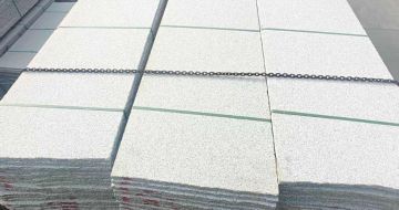 盘锦芝麻白毛板，石材毛板