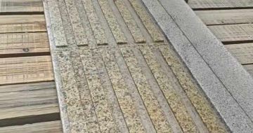 盘锦黄金麻盲道石 盲条