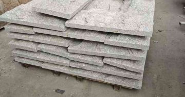 盘锦芝麻白蘑菇石，自然面