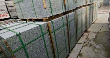 盘锦芝麻白地铺版 石材地铺石