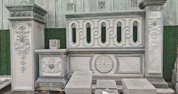 盘锦芝麻灰异形别墅门头