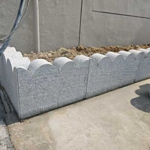 盘锦芝麻白花边石  围边石