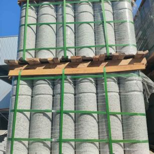 盘锦挡车柱芝麻白 挡车石