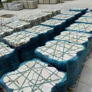 盘锦黄金麻冰裂纹 碎拼