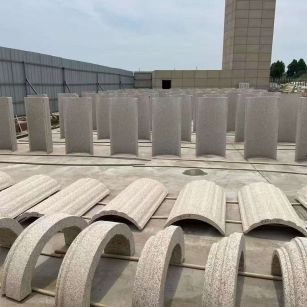 盘锦黄金麻别墅柱皮 异形 线条定制