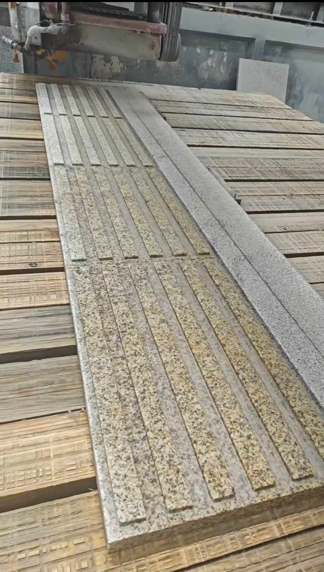 盘锦黄金麻盲道石 盲条