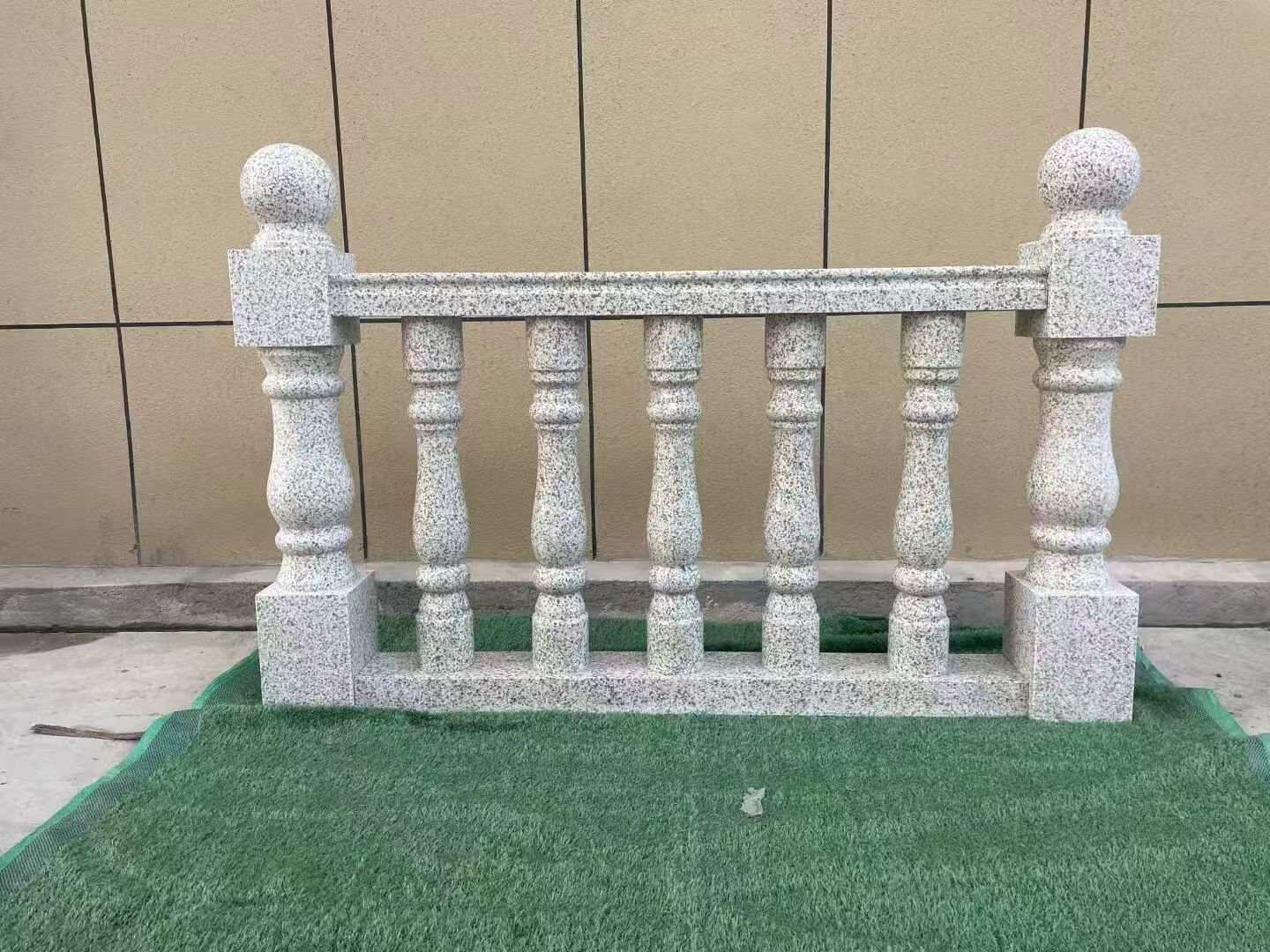 盘锦芝麻白阳台栏杆 花岗岩栏杆