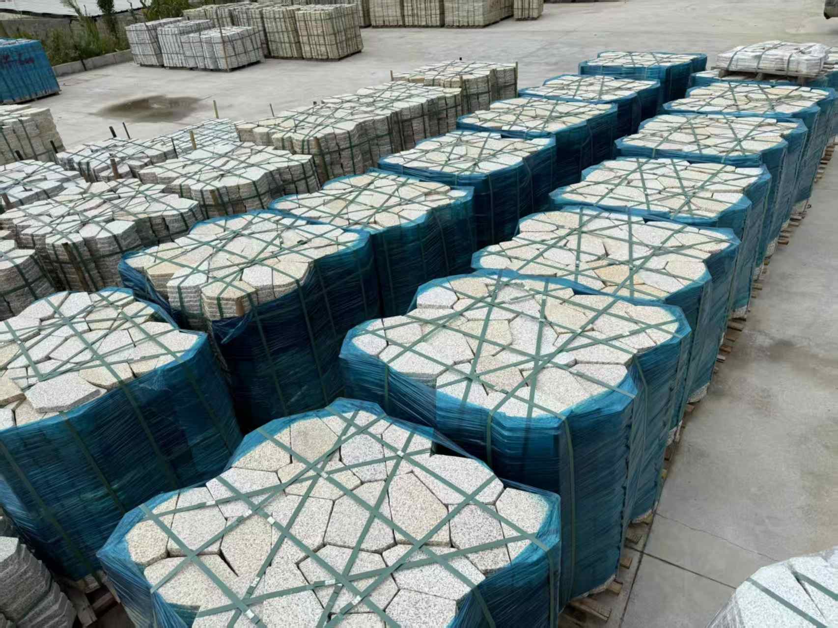 盘锦黄金麻冰裂纹 碎拼