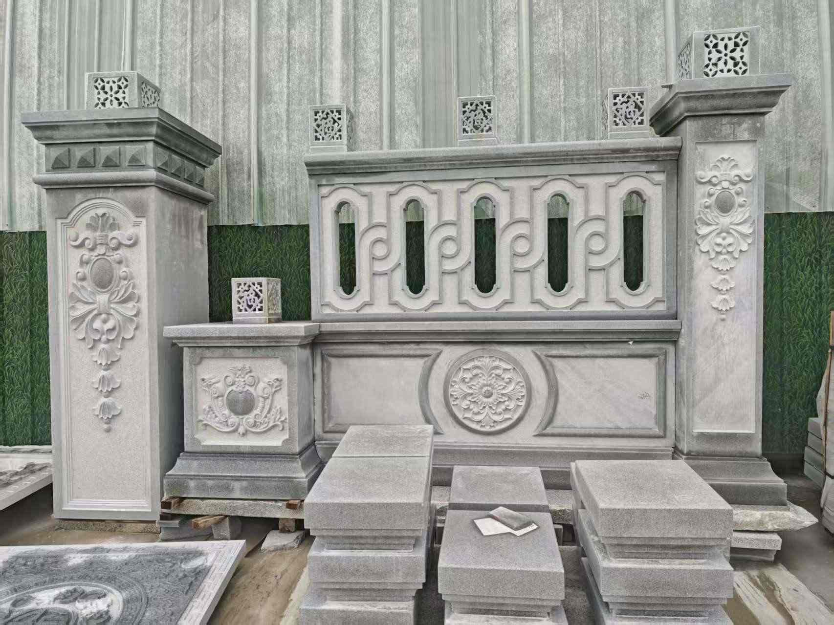 盘锦芝麻灰异形别墅门头